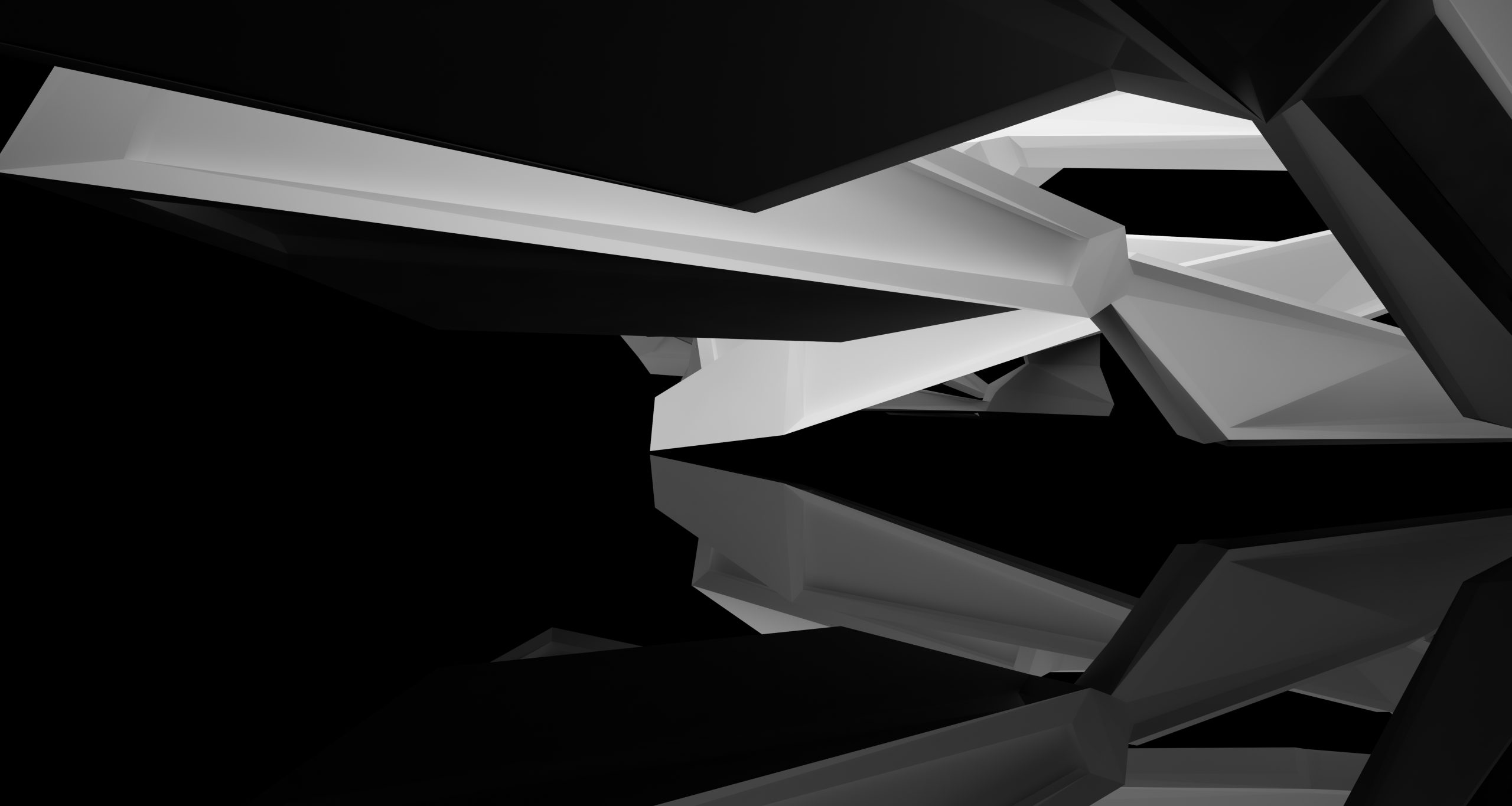 abstract-white-black-interior-multilevel-public-space-with-window-3d-illustration-rendering